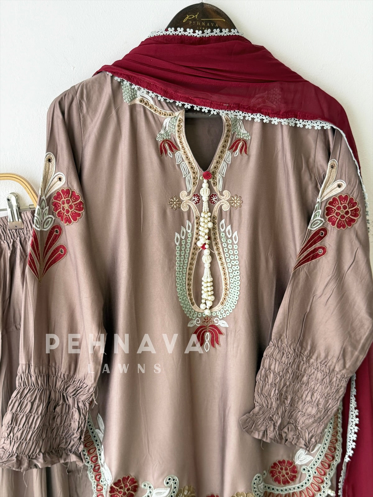 Floral Embroidered Farshi Salwar