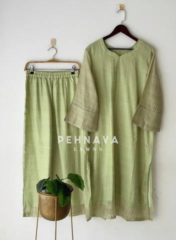 Minimal Imported Kurta & Pants Two-Piece Co-ord Set B286