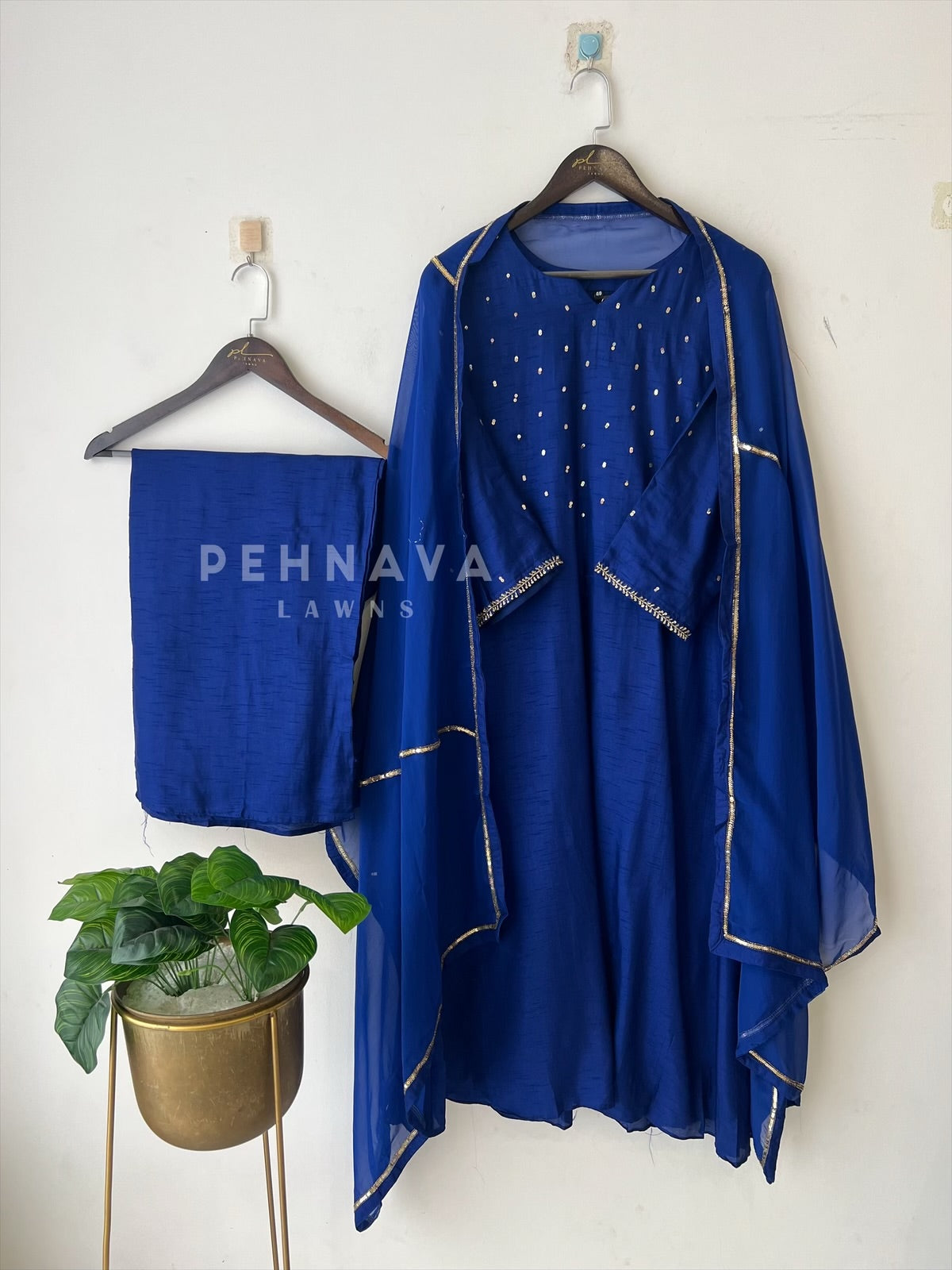 Sequin Embellished Suit - Pehnava Lawns