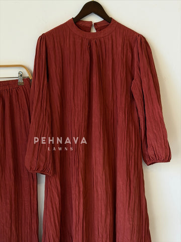Halter Neck Pleated Co-ord Set SN5221