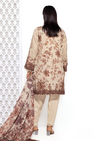 Khaadi Unstitched embroidered Lawn suit-7940