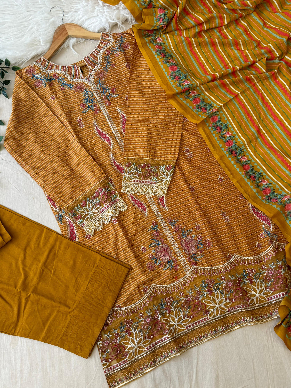 Yellow Trendy Farshi Salwar