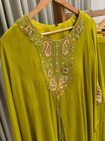 Indo-Western Chinnon Party wear Dress