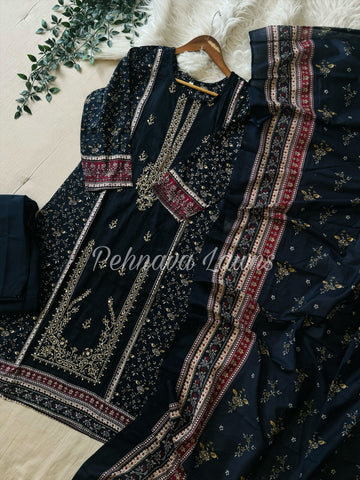 Cut dana detailed cotton suit-3457/3547