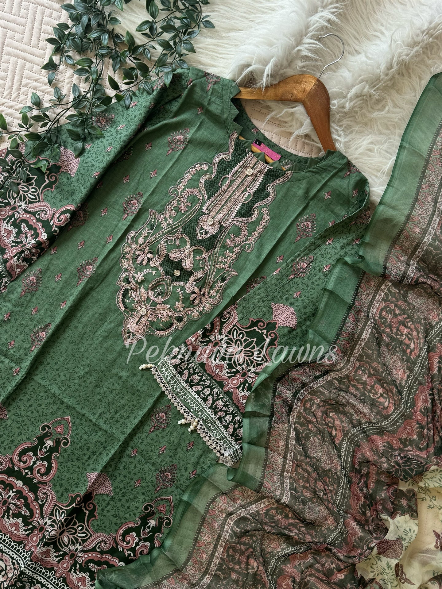The Green Muse: Embroidered Suit