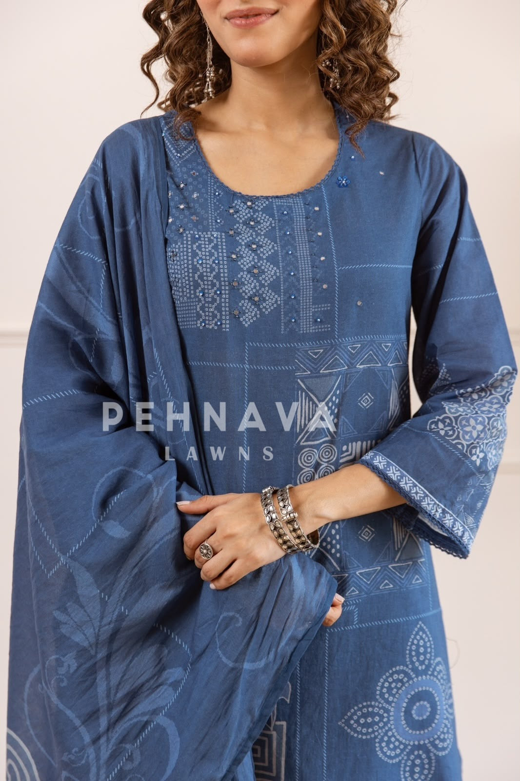 Cotton Printed Three Piece Set