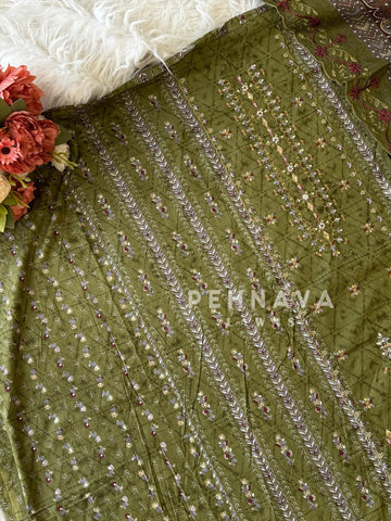 Casual Embroidered Suit-2703 - Pehnava Lawns