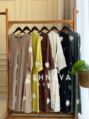 Floral Embroidered Imported Suit-2303
