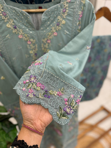 Premium Floral Embroidery lawn suit