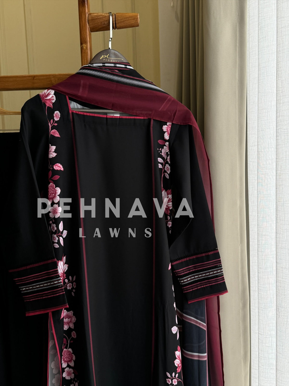 Premium Crepe Ethnic Suit - Pehnava Lawns