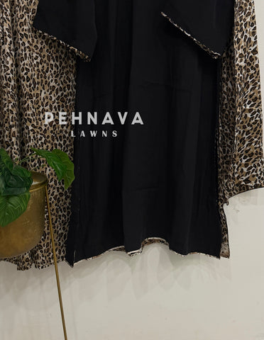 Minimal Animal Printed Three Piece Suit