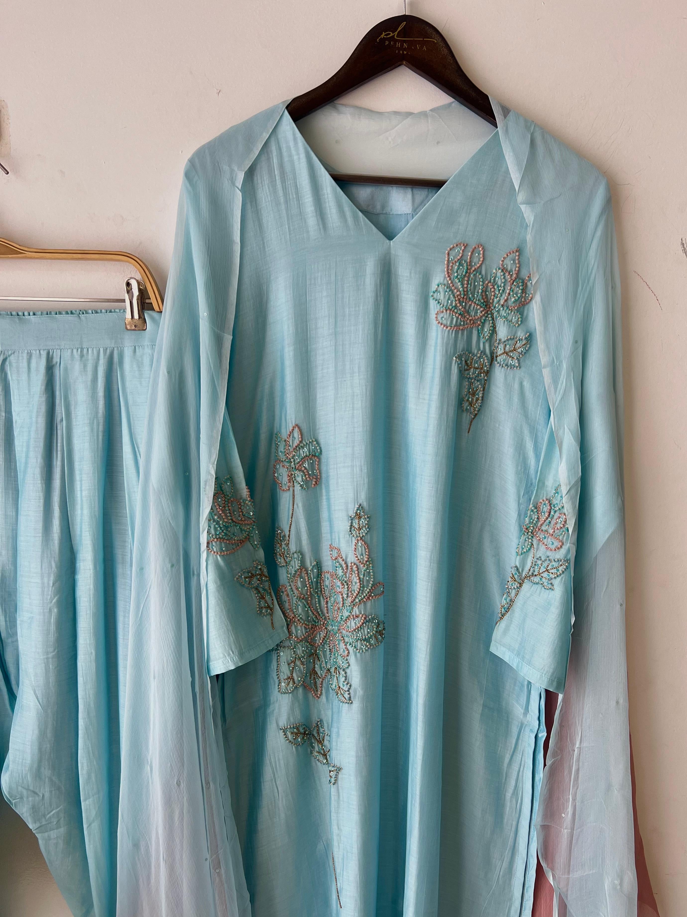Mul-chandheri Farshi shalwar-3994 - Pehnava Lawns