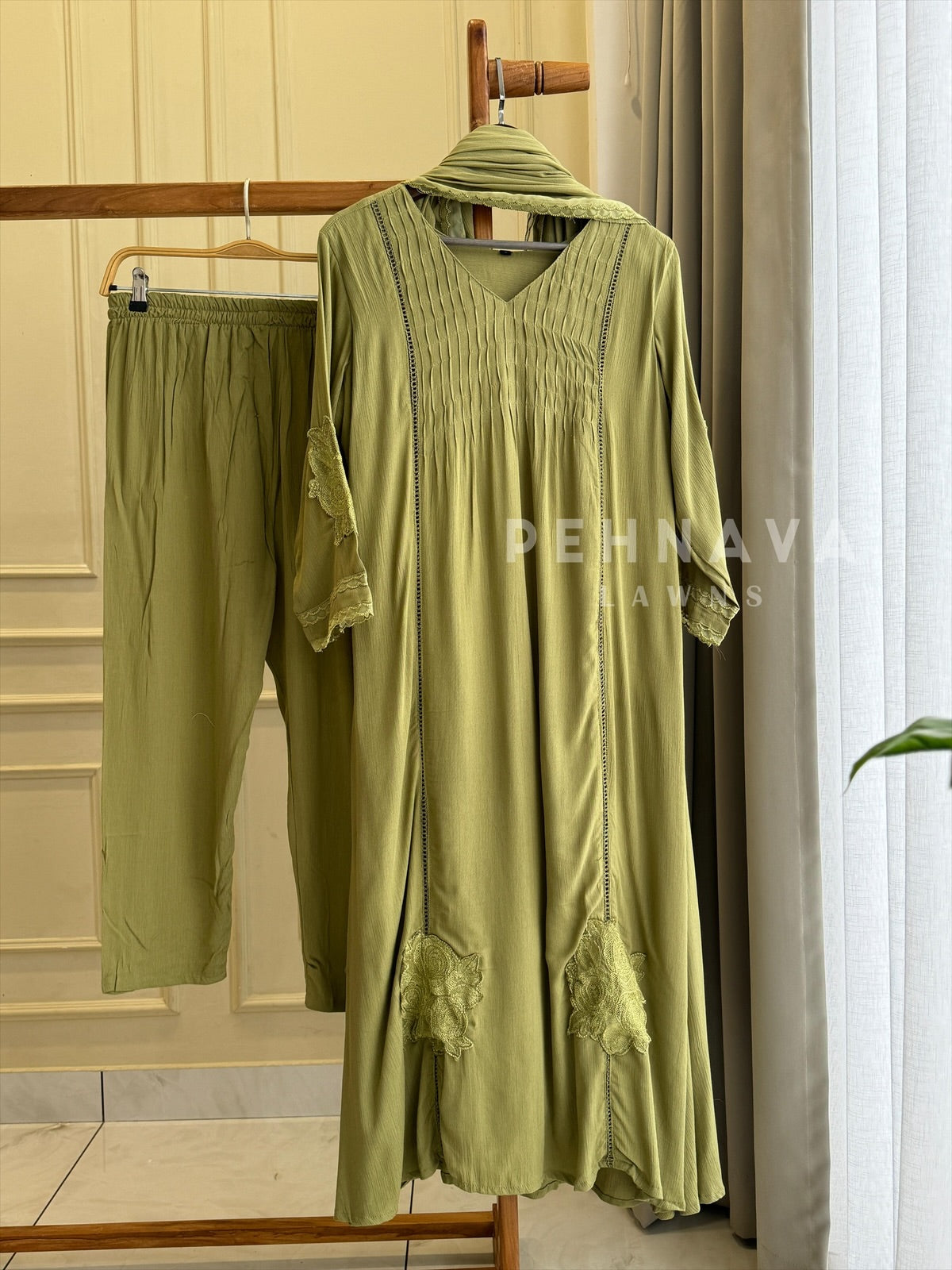 Rayon Ensemble Suit Set