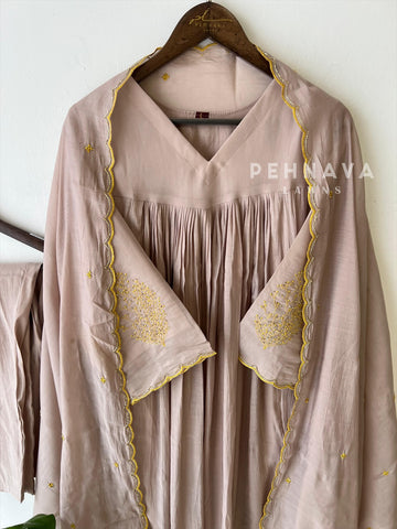 Paisley Embroidered Three Piece Suit - Pehnava Lawns