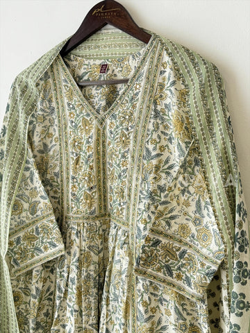 Printed Cotton Suit with Dupatta-18546 - Pehnava Lawns