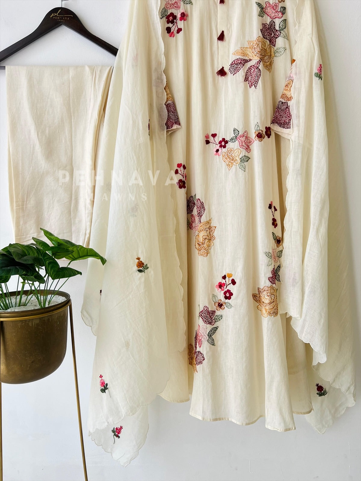 Multi Thread Embroidered Suit