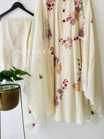 Multi Thread Embroidered Suit