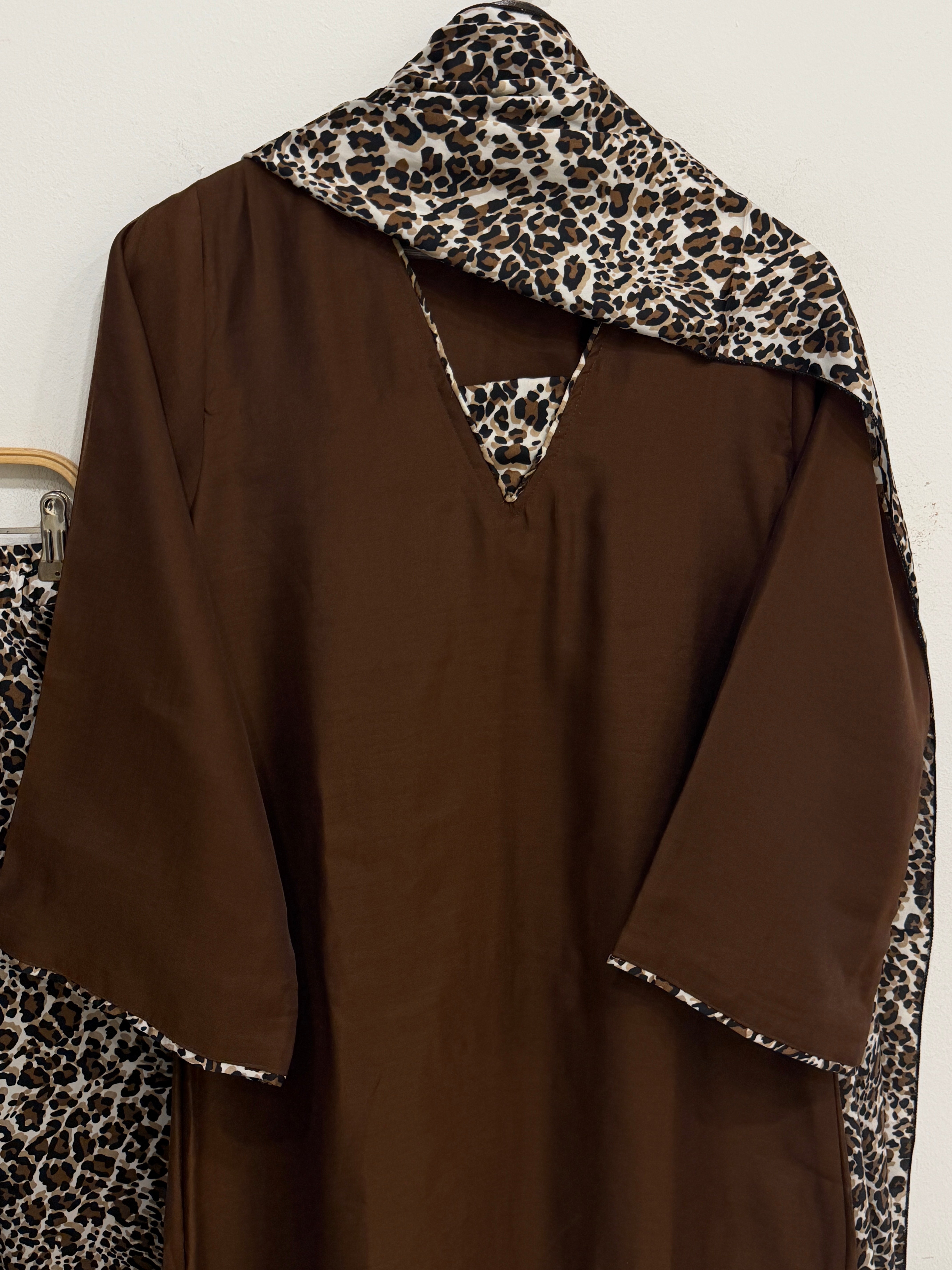 Minimal Animal Printed Three Piece Suit