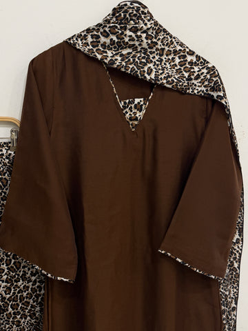 Minimal Animal Printed Three Piece Suit