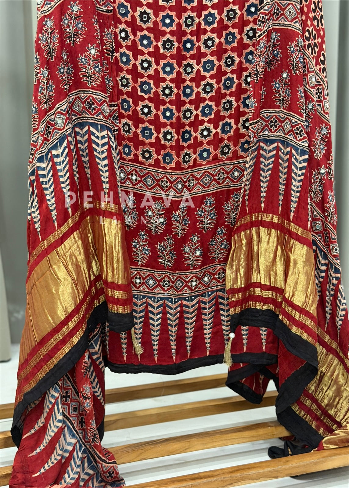 Ajrak Printed Unstitched Suit