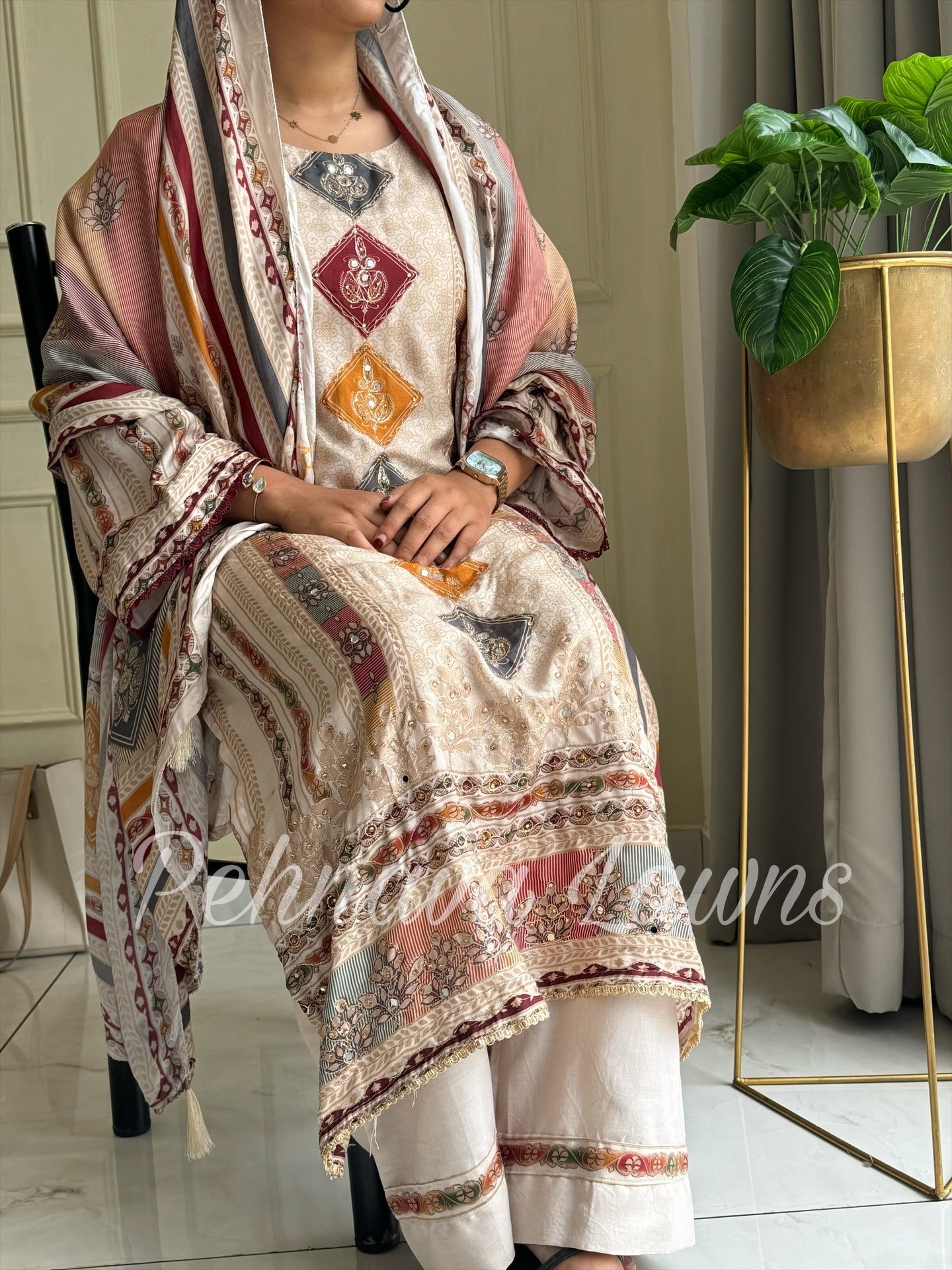 Premium Viscous Muslin Suit