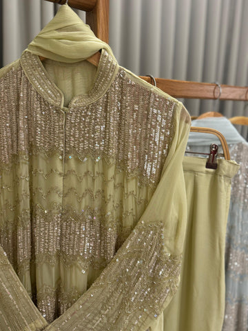 Premium handworked anarkali suit