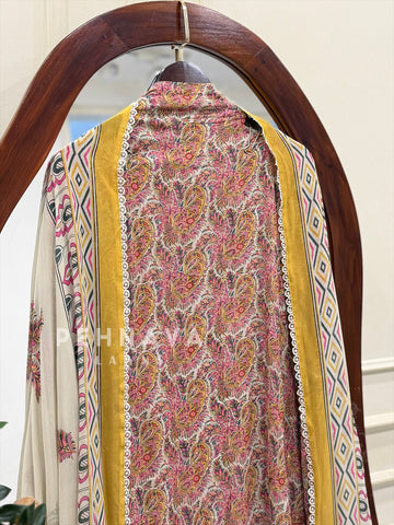 Floral Embroidered Unstitched Suit