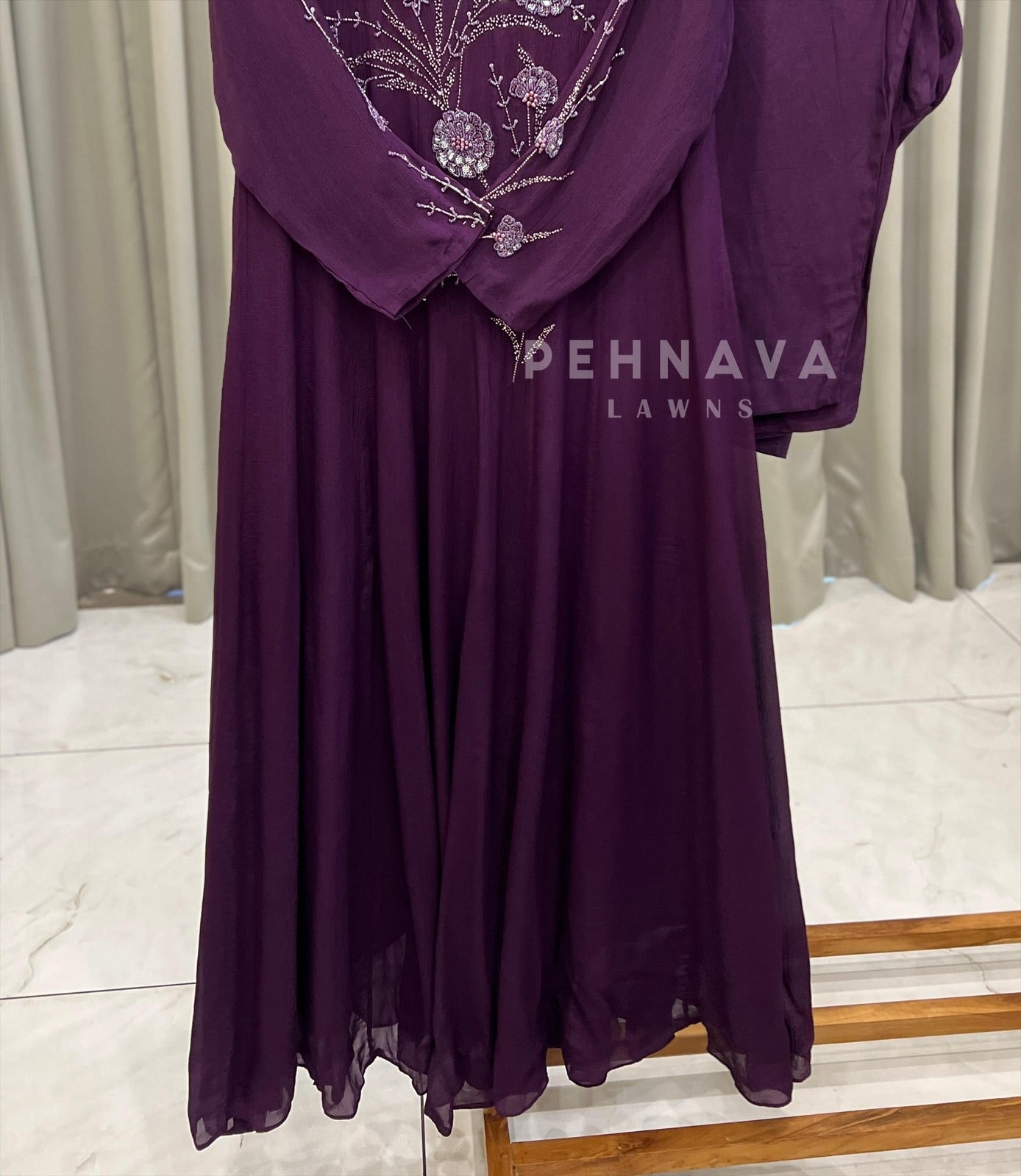 Yoke Sequin Embroidered Suit-No.2 - Pehnava Lawns