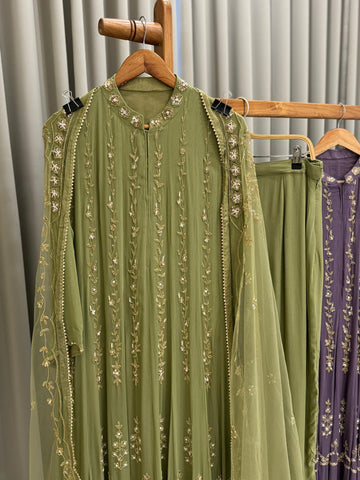 Heavy Handworked Anarkali Suit-8393