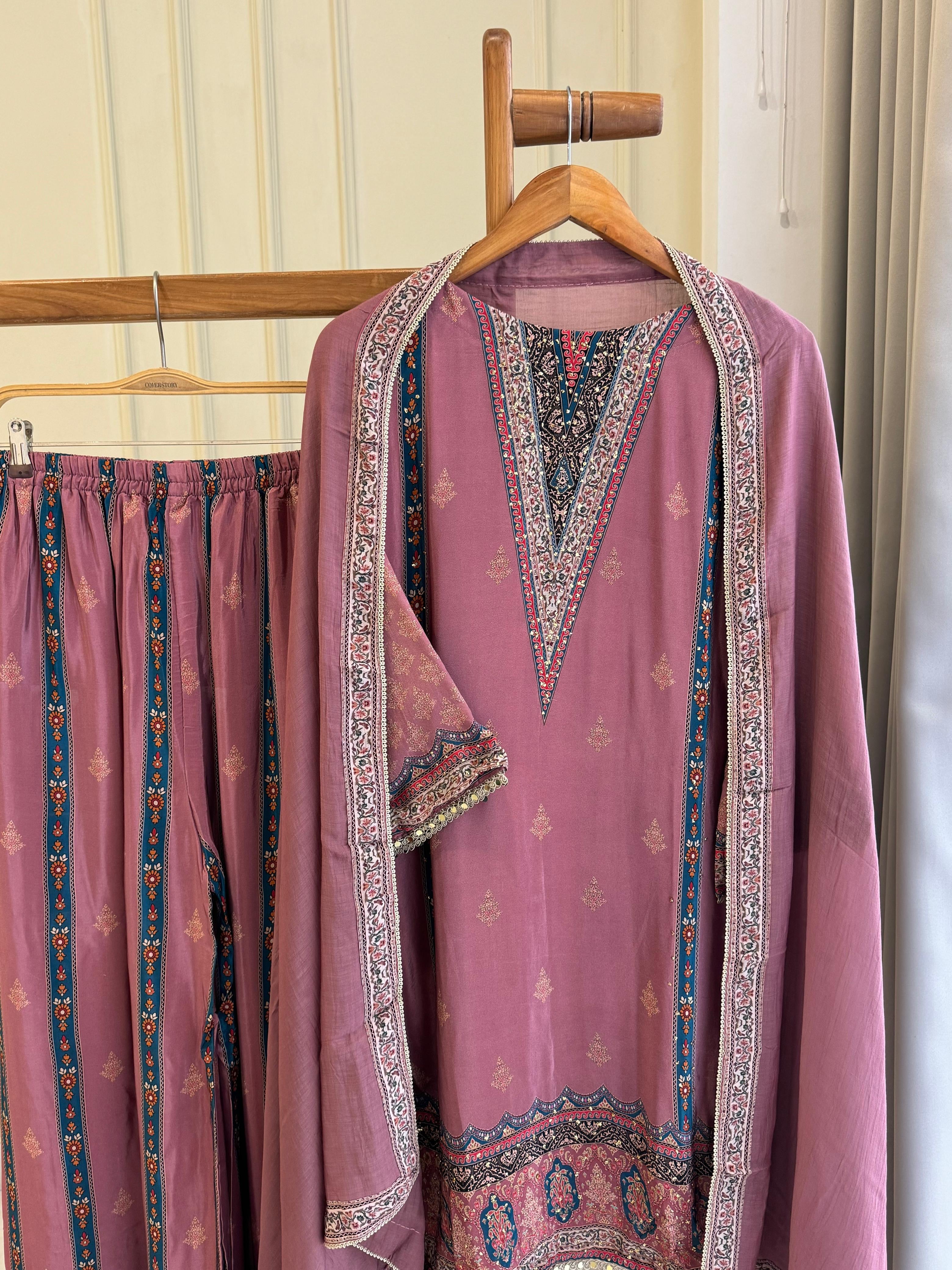 Premium Flowy crepe Suit-2729
