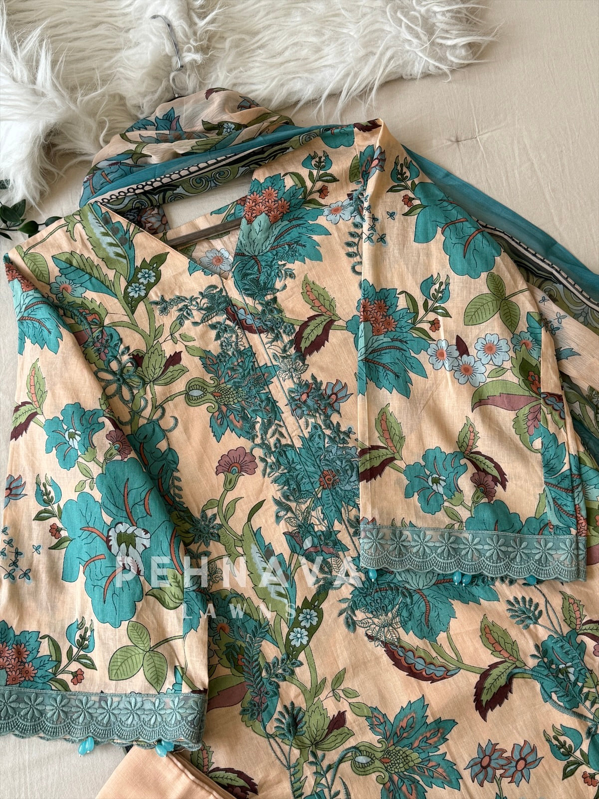 Unstitched  Lawn Suit-1399