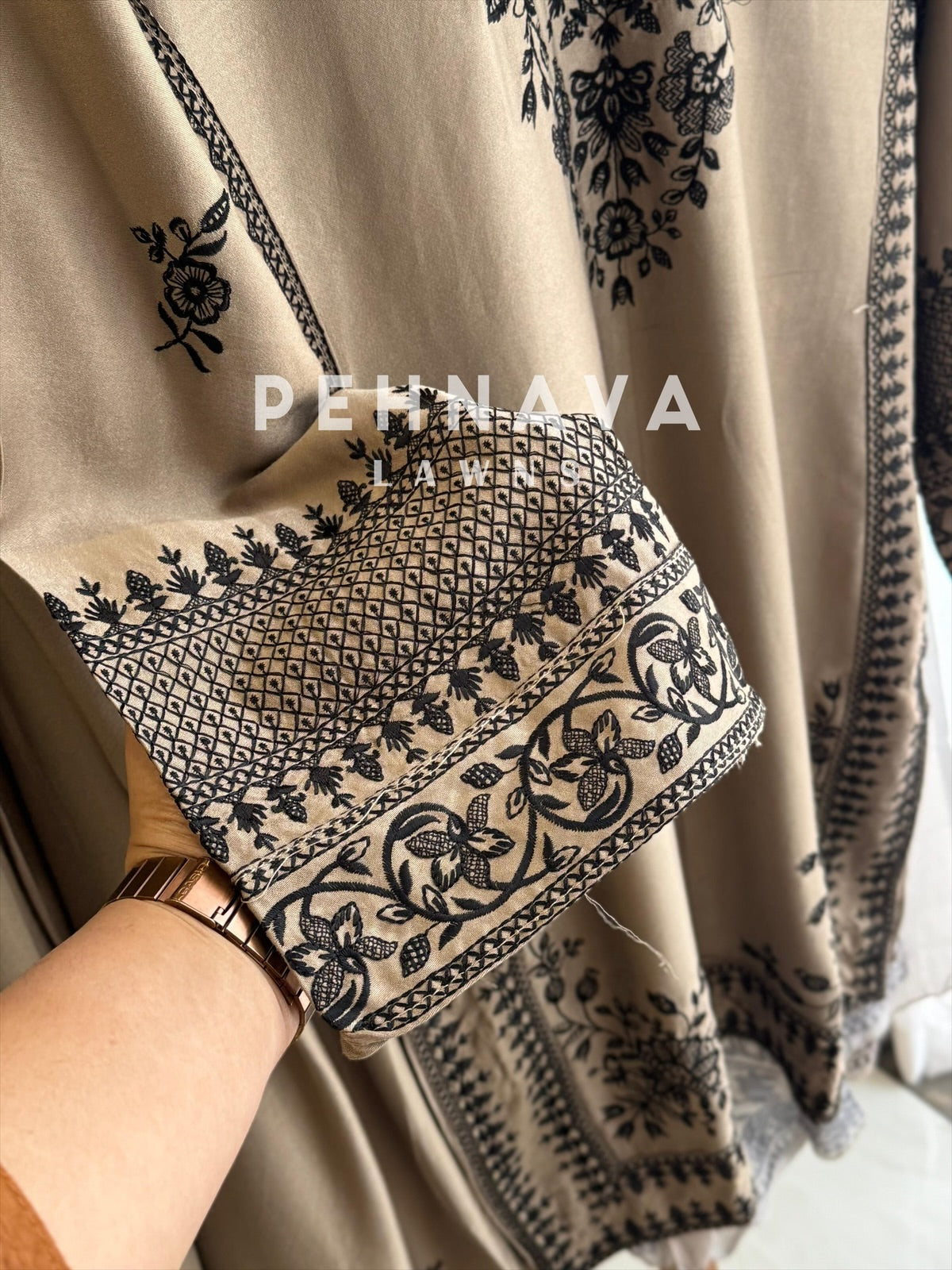 Minimal Embroidered Rayon Ethnic Set