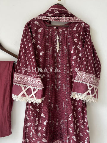 Embroidered Casual Ready To Wear Suit-21001-2