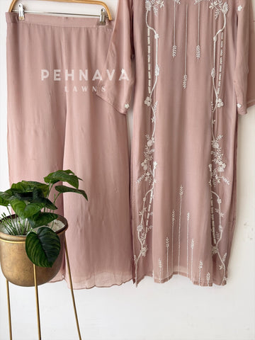 Hand Beaded Embroidered Suit - Pehnava Lawns