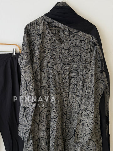 Paisley Printed Anarkali Suit- 20630