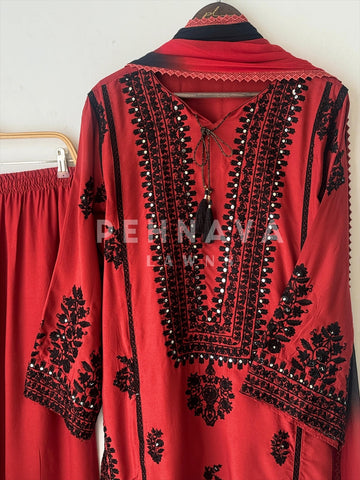 New Brick Trendy Farshi Salwar-137 - Pehnava Lawns