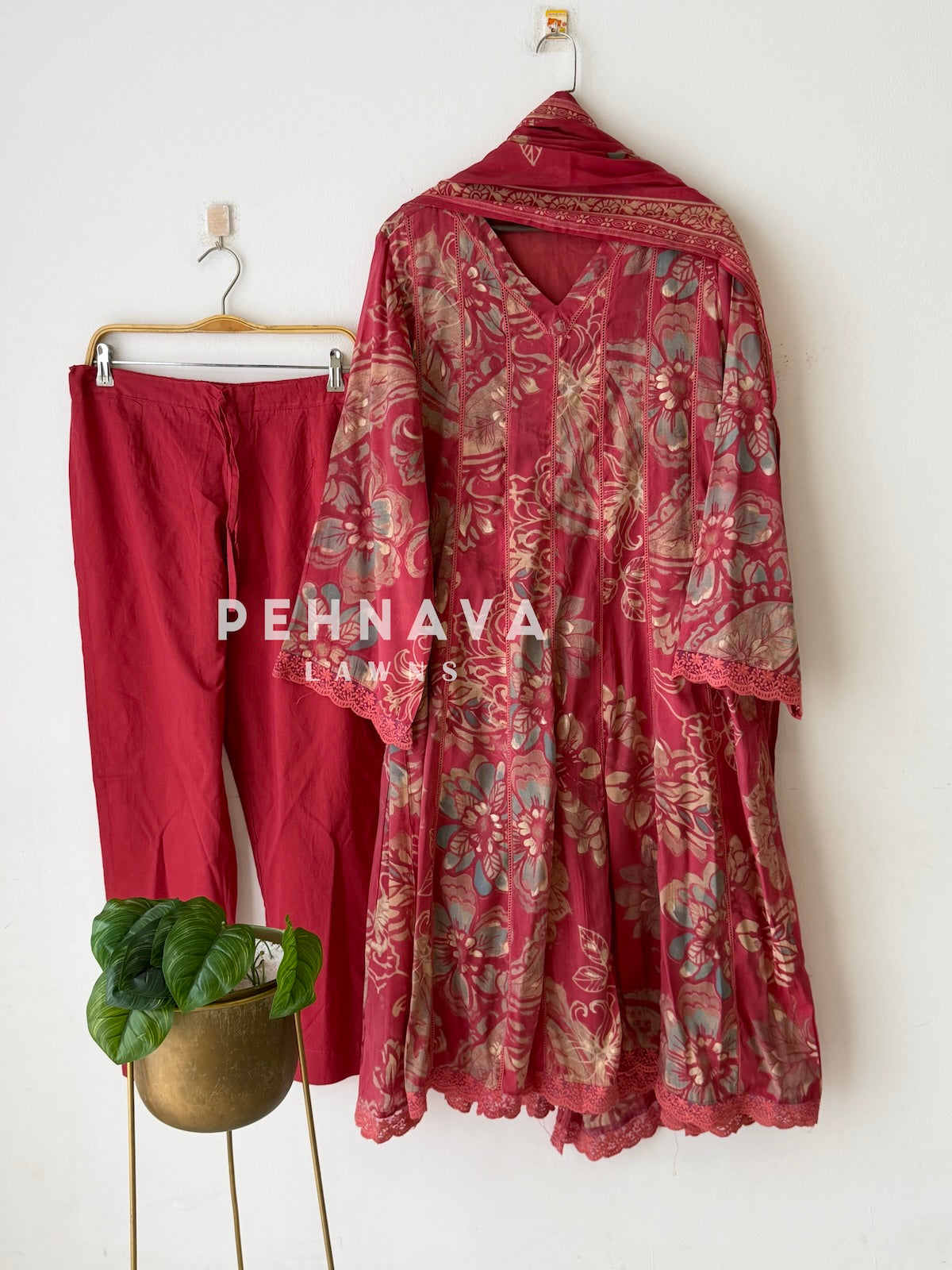 Floral Printed Three Piece Set-12968