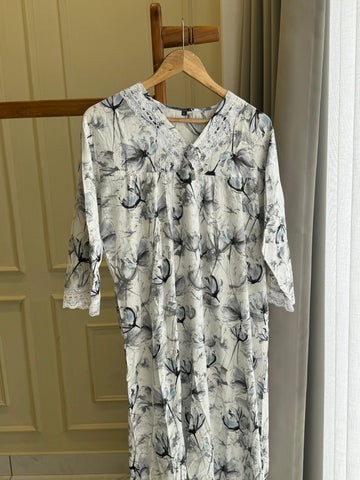 Imported Floral Night Dress-6