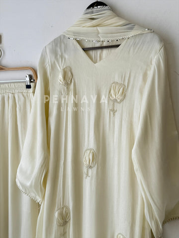 Shimmer A-line 3 peice Suit-3617 - Pehnava Lawns
