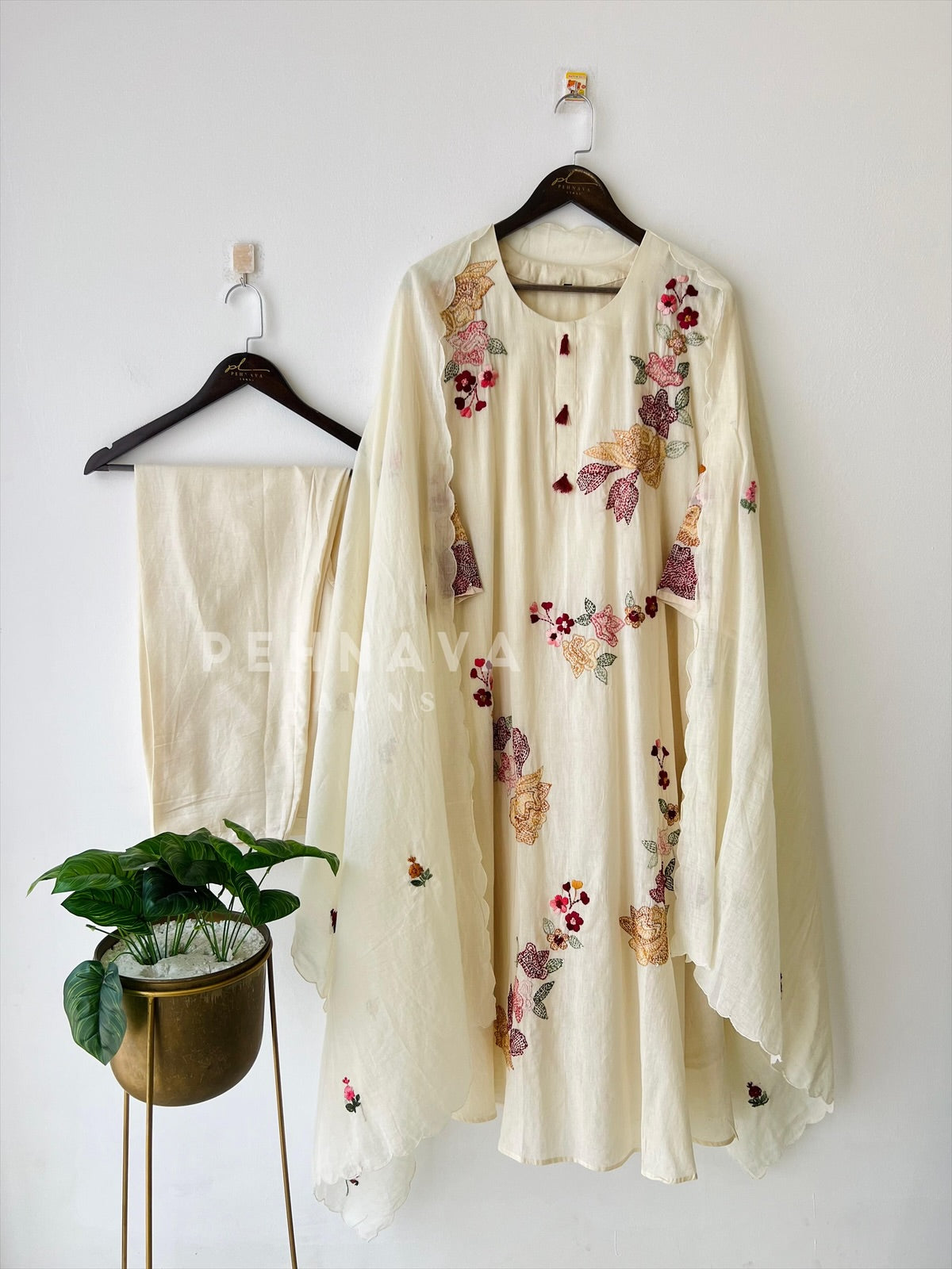 Multi Thread Embroidered Suit
