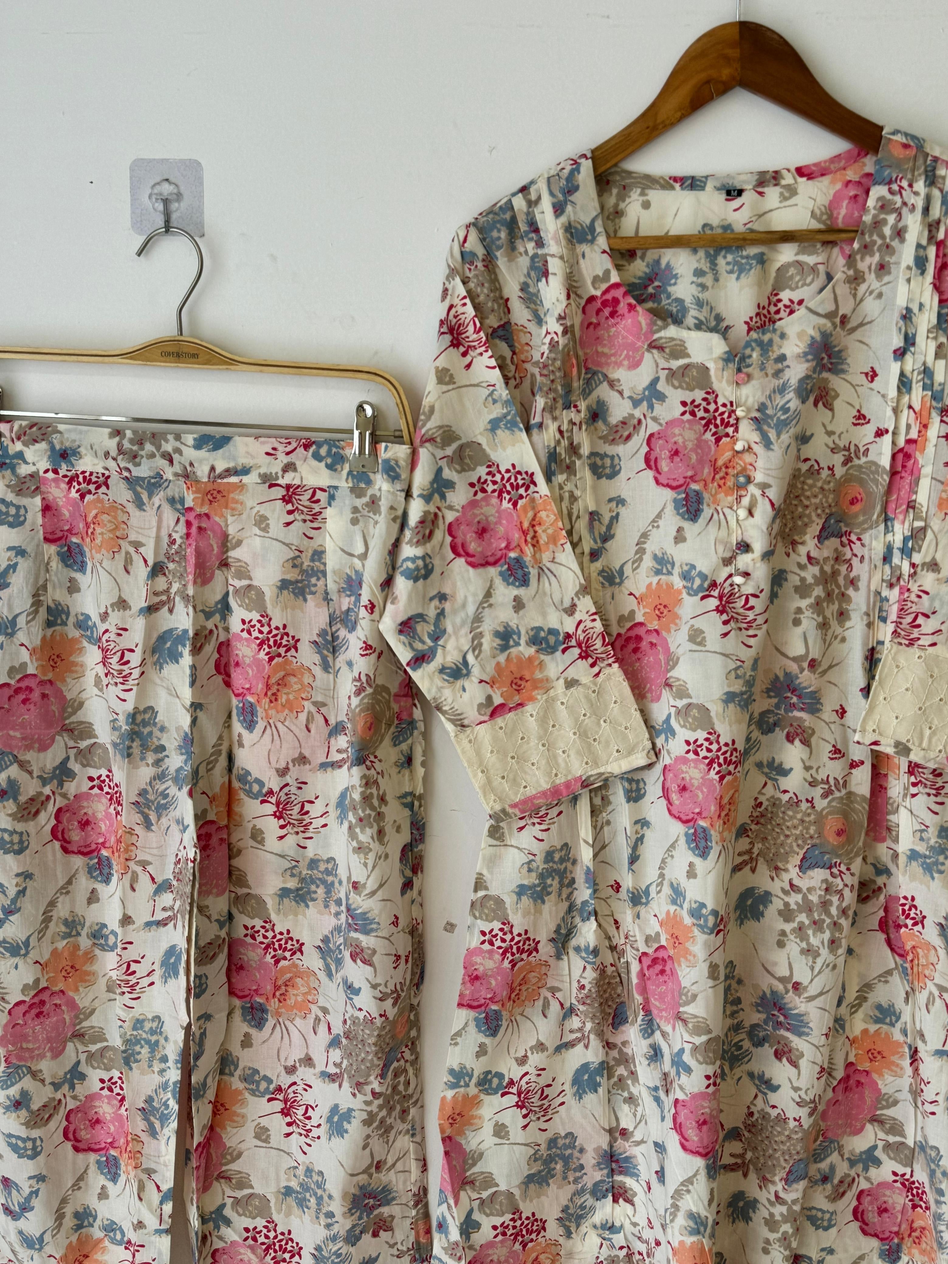 Pure cotton 2 peice co-od suit 9016