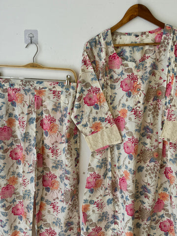 Pure cotton 2 peice co-od suit 9016