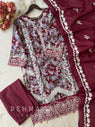 Classic Floral Embroidery Cotton Suit Set
