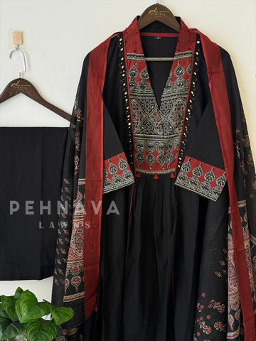 Cotton Yoke Mirror Suit Set