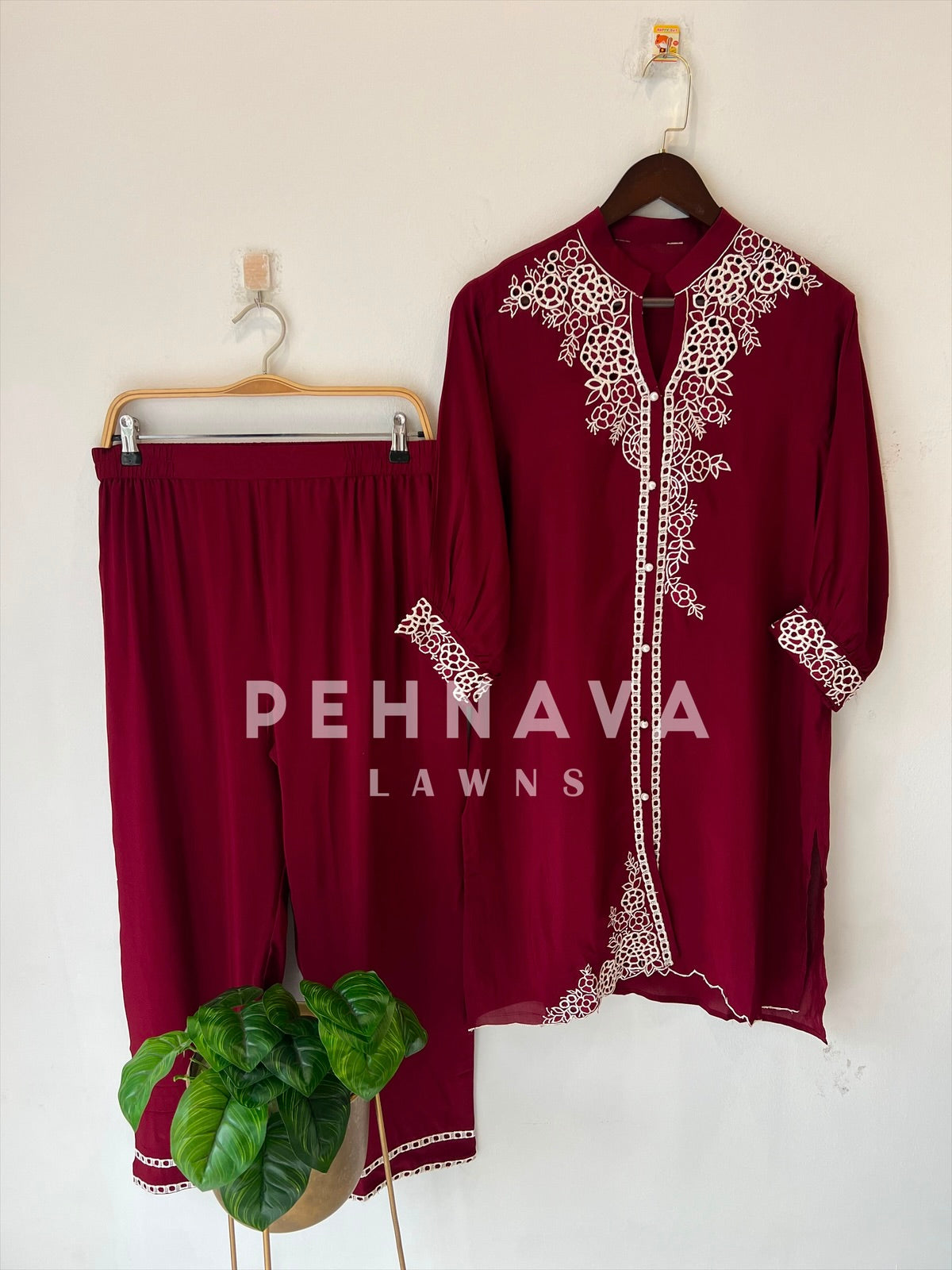 Floral Embroidered Co-ord Set S016 - Pehnava Lawns