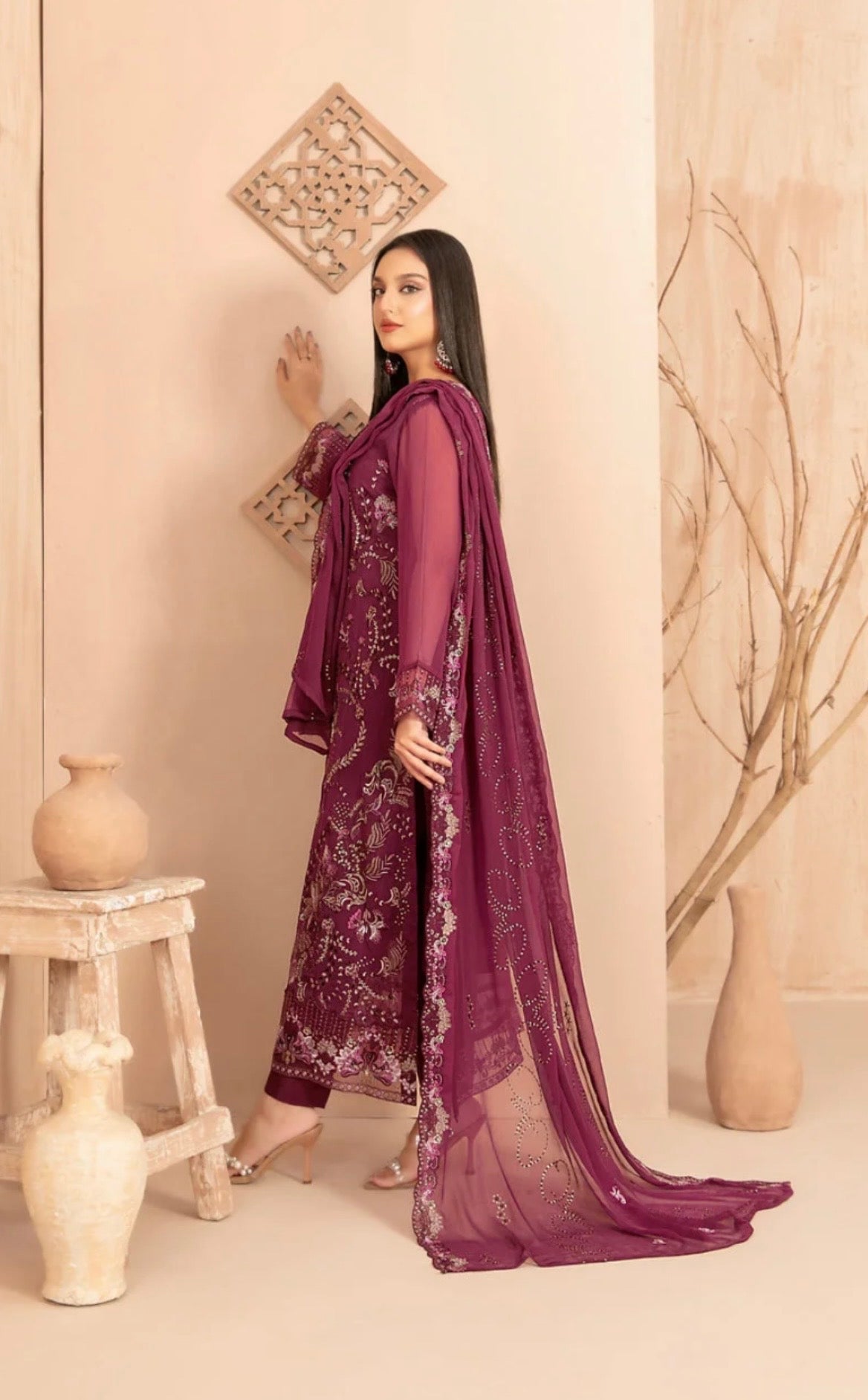 Tawakkal Afsanay Premium Semi Stitched Suit D-4909