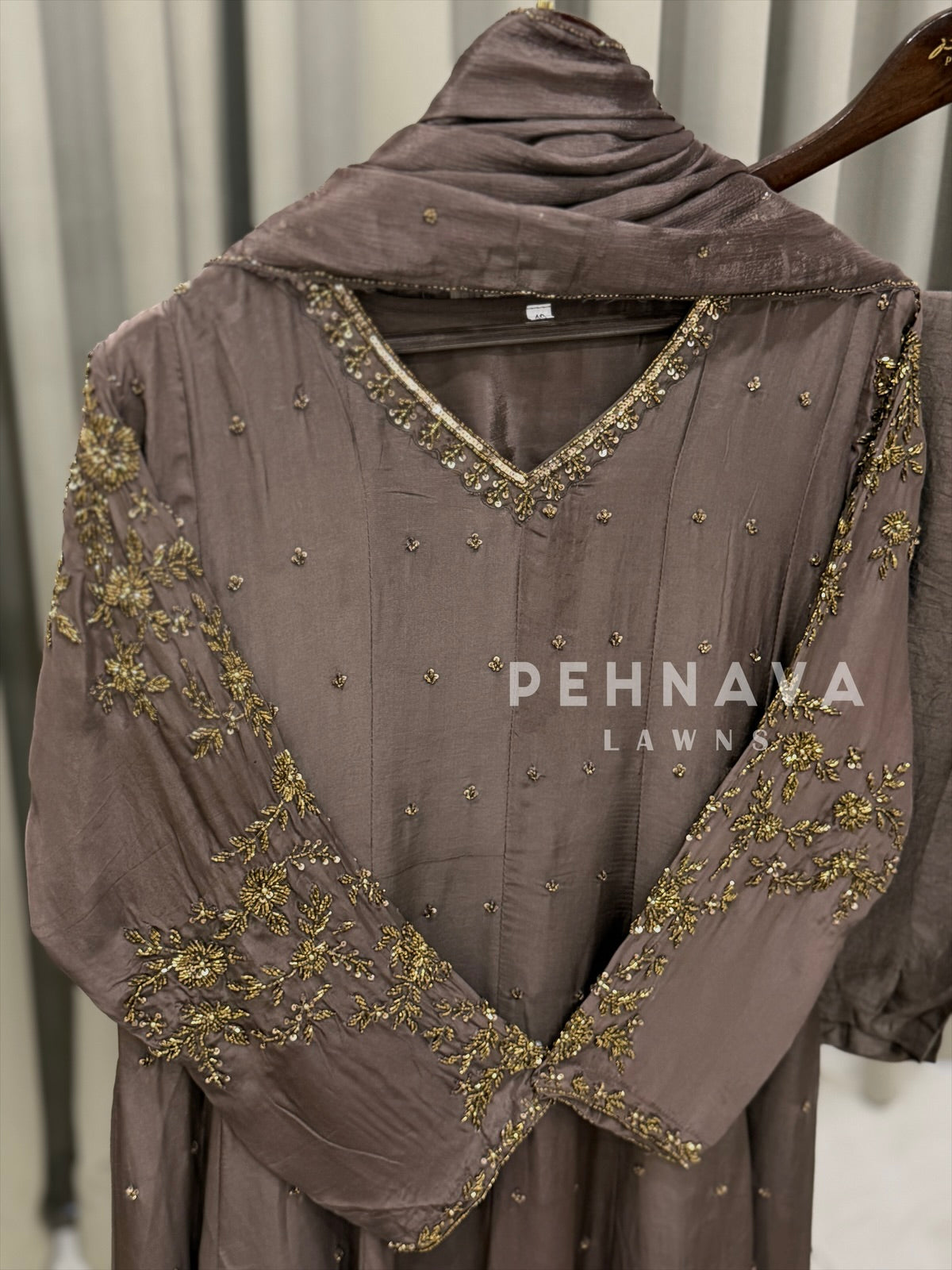 Hand-embellished 3-piece suit