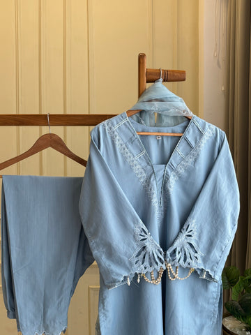Cutwork Embroidered Trendy Suit