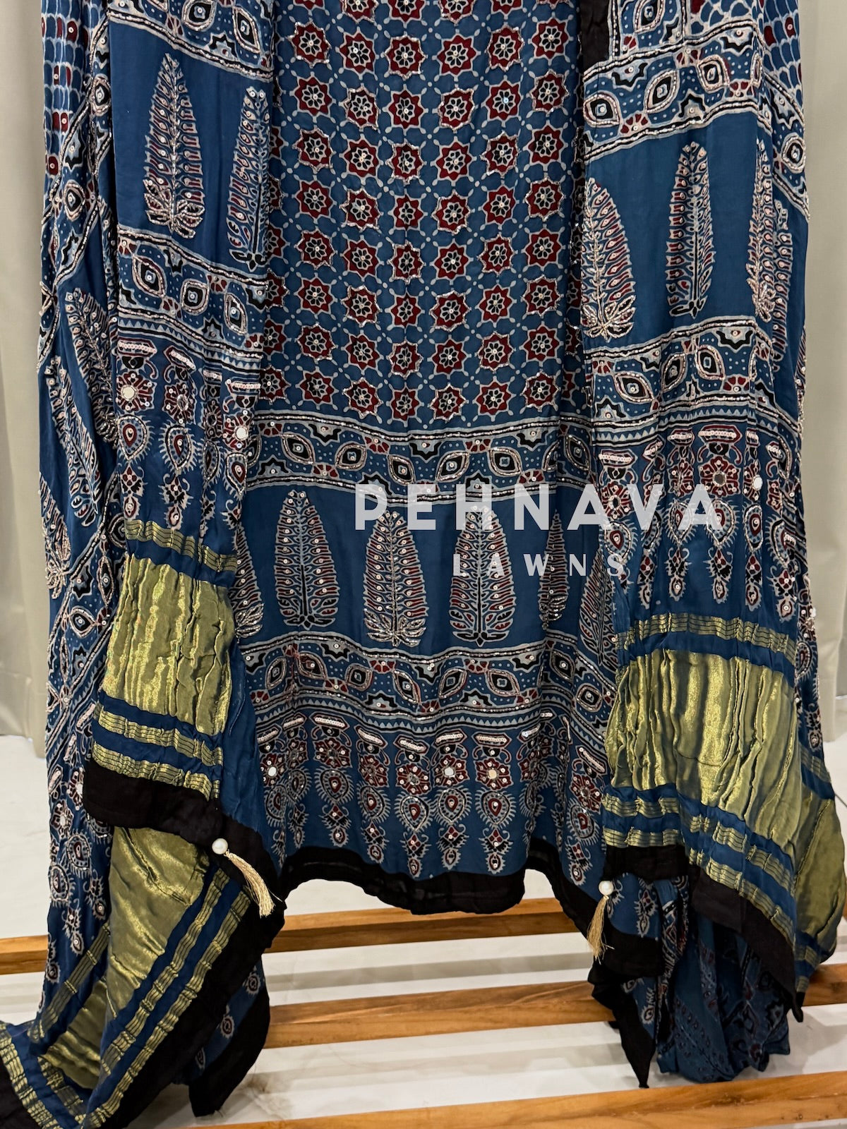 Ajrak Printed Unstitched Suit