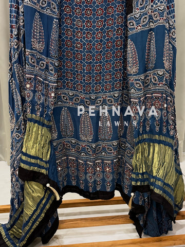 Ajrak Printed Unstitched Suit